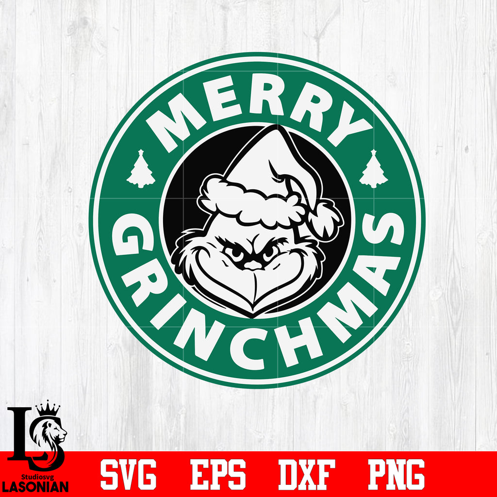 Download Merry Grinchmas Starbucks Logo Starbucks Inspired Christmas Grinch Lasoniansvg
