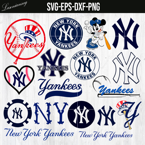 bundle New York Yankees svg, png, dxf, eps, ai – lasoniansvg