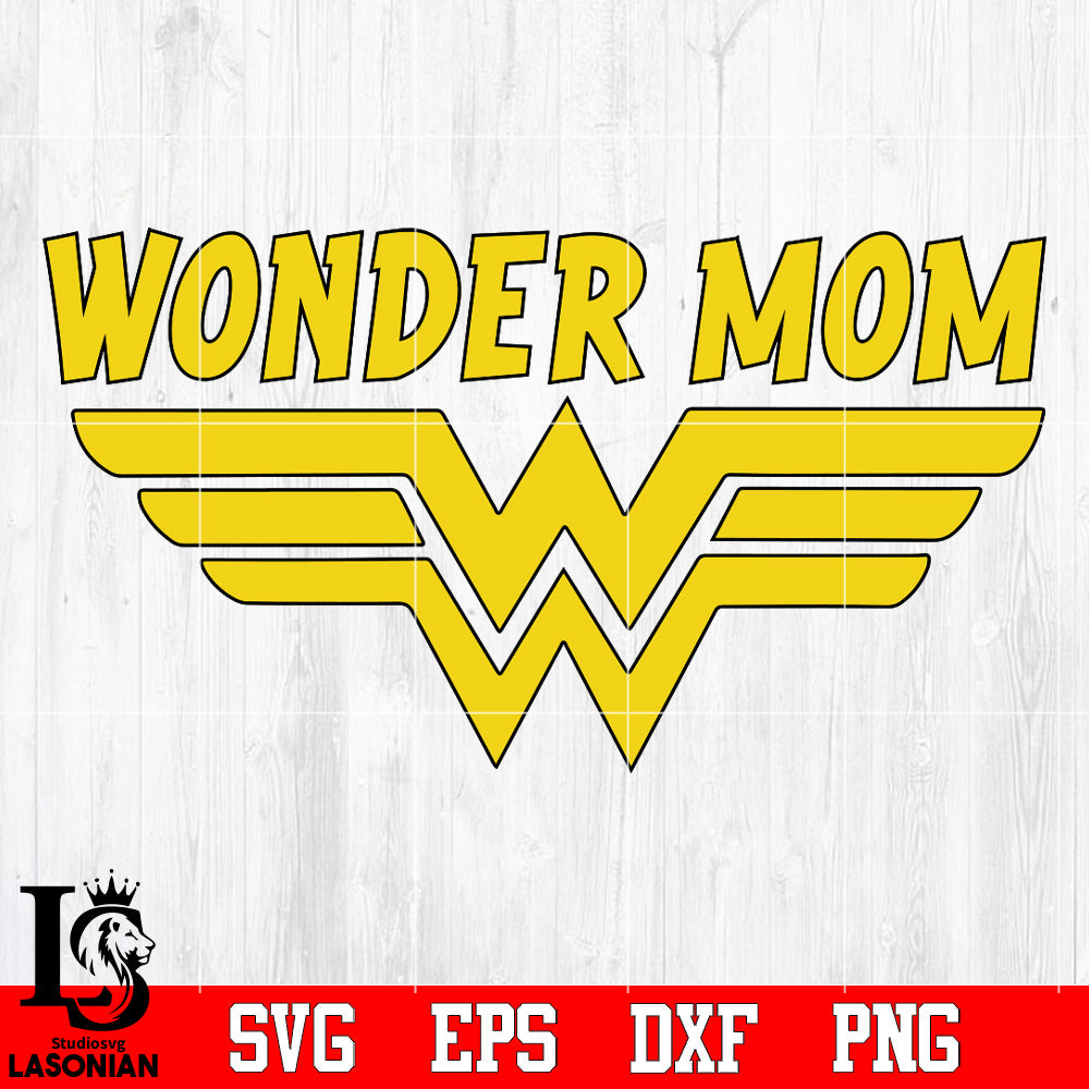 Download Wonder Mom Svg Dxf Eps Png File Lasoniansvg