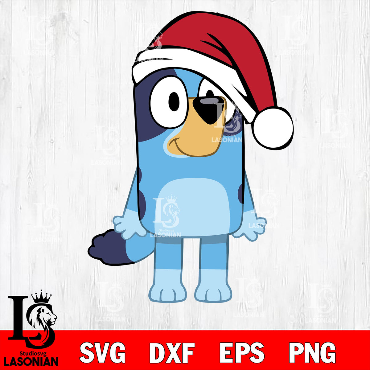 bluey christmas 5 svg eps dxf png file, digital download – lasoniansvg