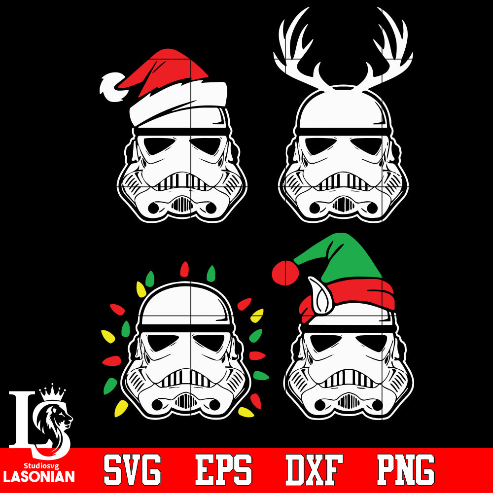 Download Christmas Star Wars Santa Stormtrooper Reindeer Elf Lights The Mandal Lasoniansvg