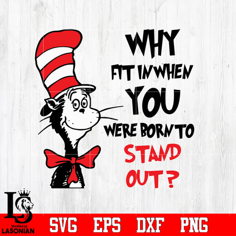 why fit in when you, dr Svg Dxf Eps Png file – lasoniansvg