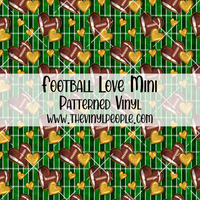 Football Love Patterned Vinyl