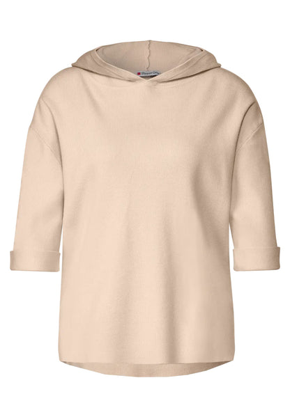 Street One - Hooded Shortsleeved Sweater - 302307