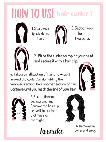 How to curl hair without heat - No heat curls – keenake
