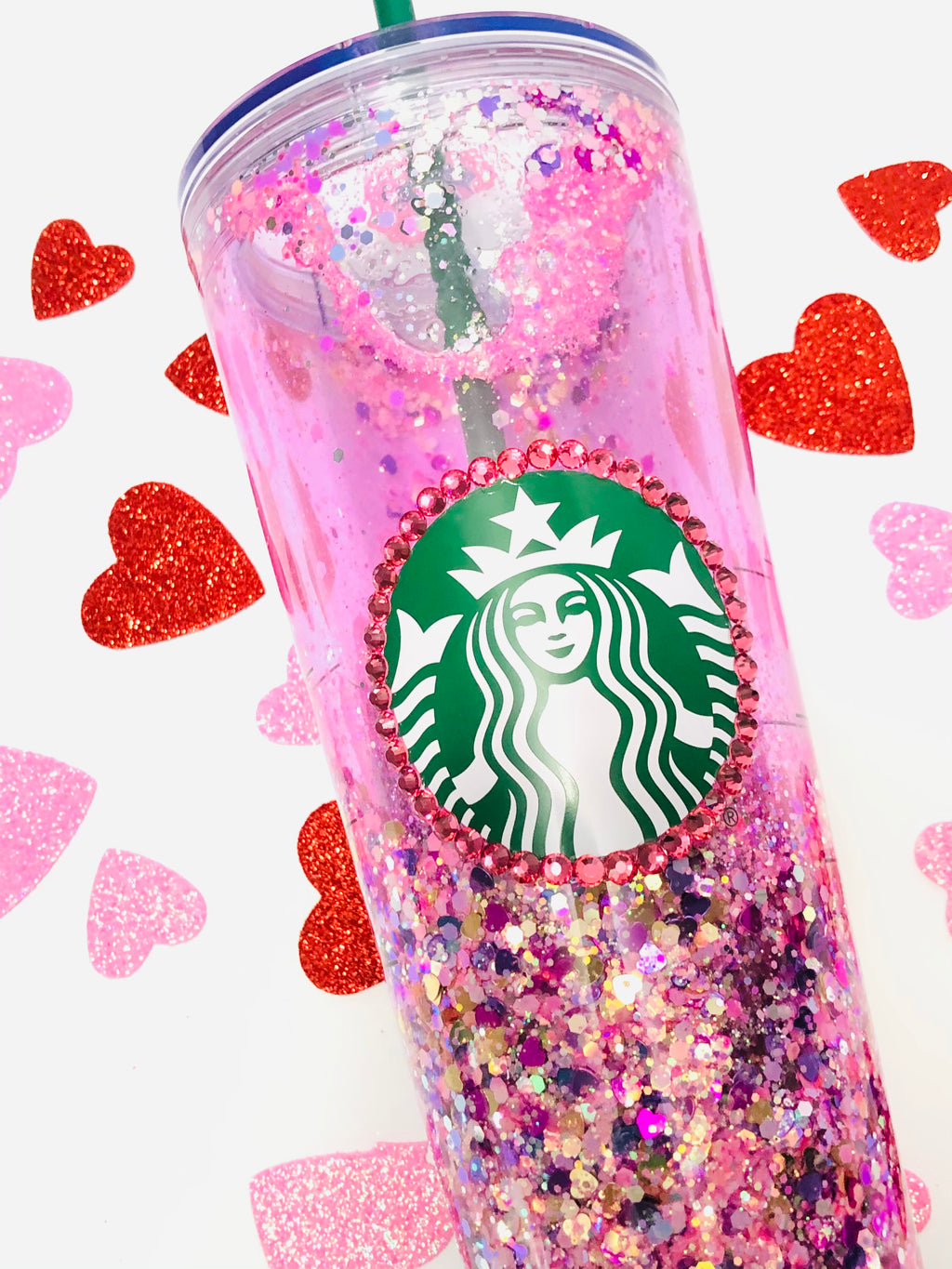 Dazzle Pink Drink inspired tumbler 24 onz pink drink Starbucks cup