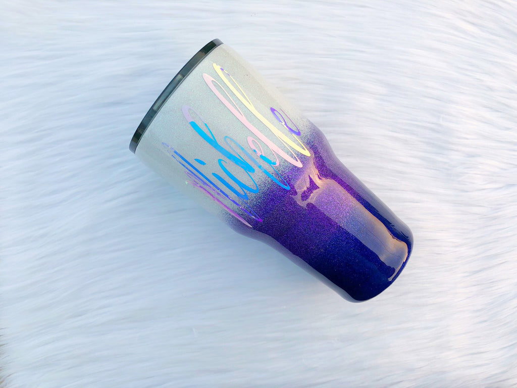 PURPLE GLITTER TUMBLER – Non-Stop Glitter Shop