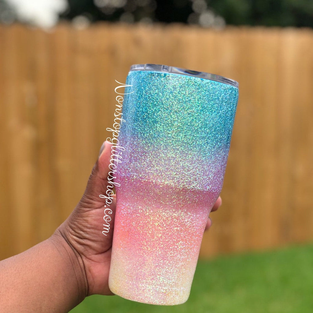 Louis Vuitton Pastel Glitter Tumbler – Non-Stop Glitter Shop