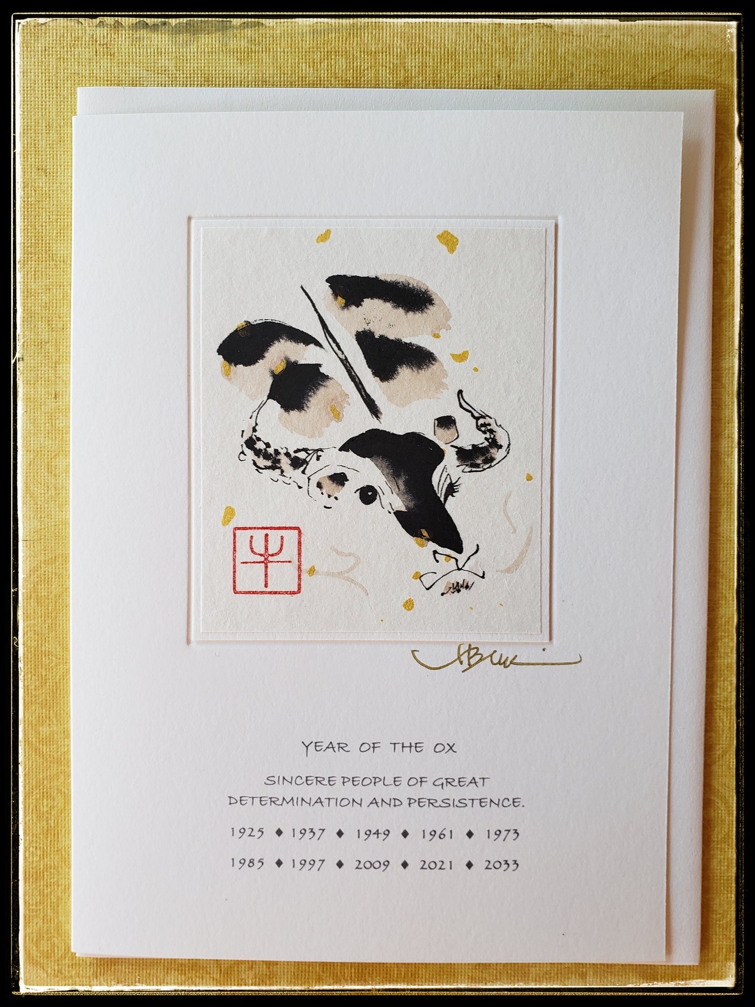 Year of the Ox Card – The Gilded Page