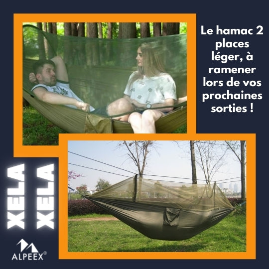 Hamac 2 Places - Idéal pour vos sorties camping & randonnées