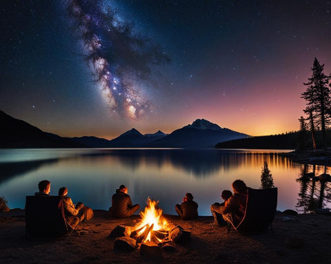 Se réunir autour d'un feu de camp en plein air