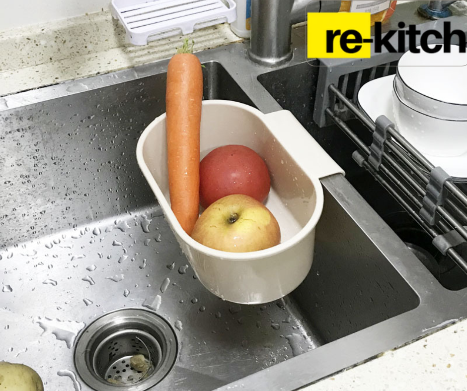 Re-Kitch.™ Punch-free buckle kitchen sink shelf