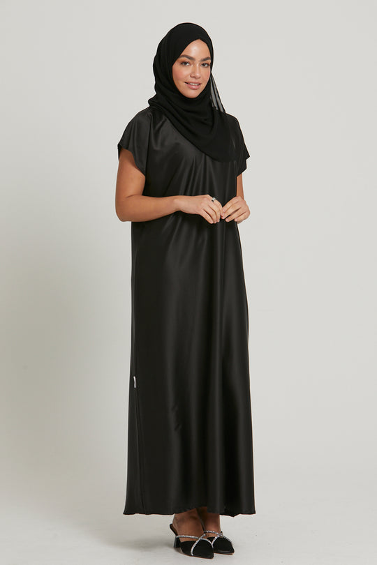 Beige Sleeveless Abaya Inner Slip Dress – Modora UK