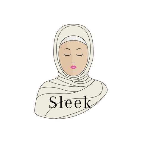 hijab styles sleek