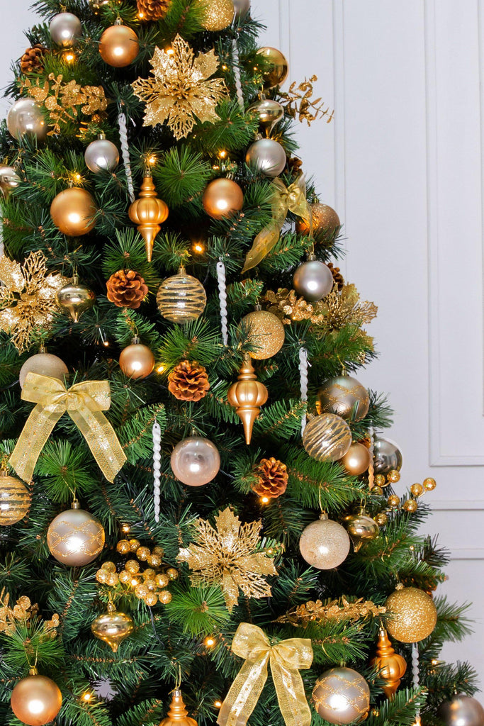 Gold Artificial Christmas Tree - Decorated | Portland Fir™