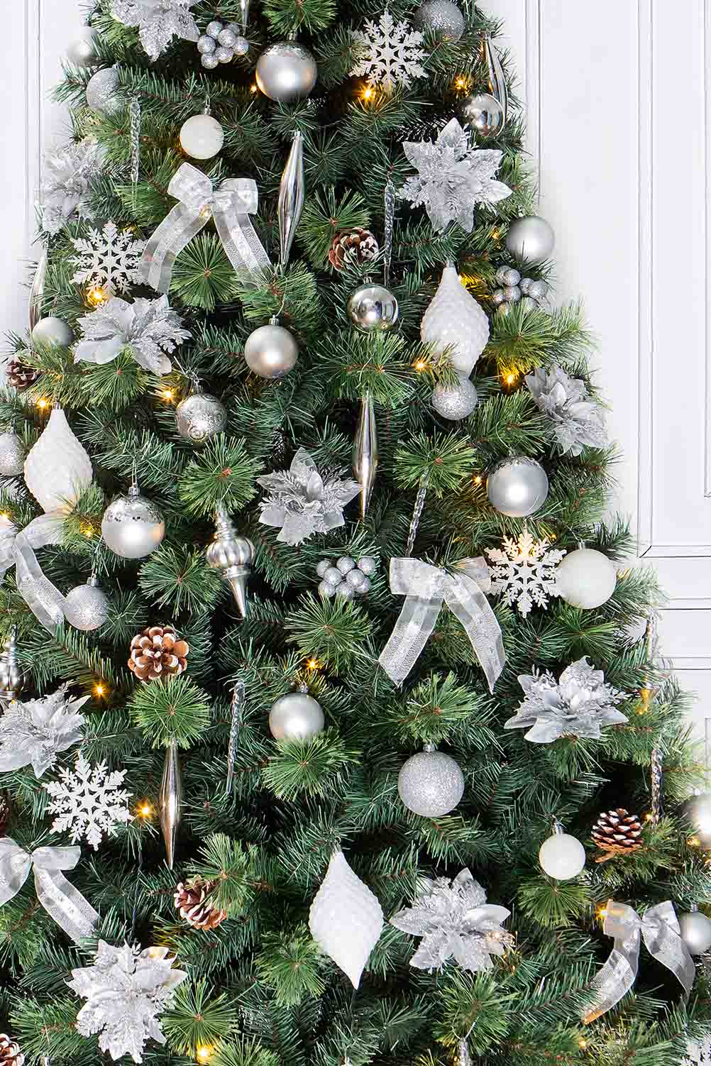 Silver Christmas Tree Decorations