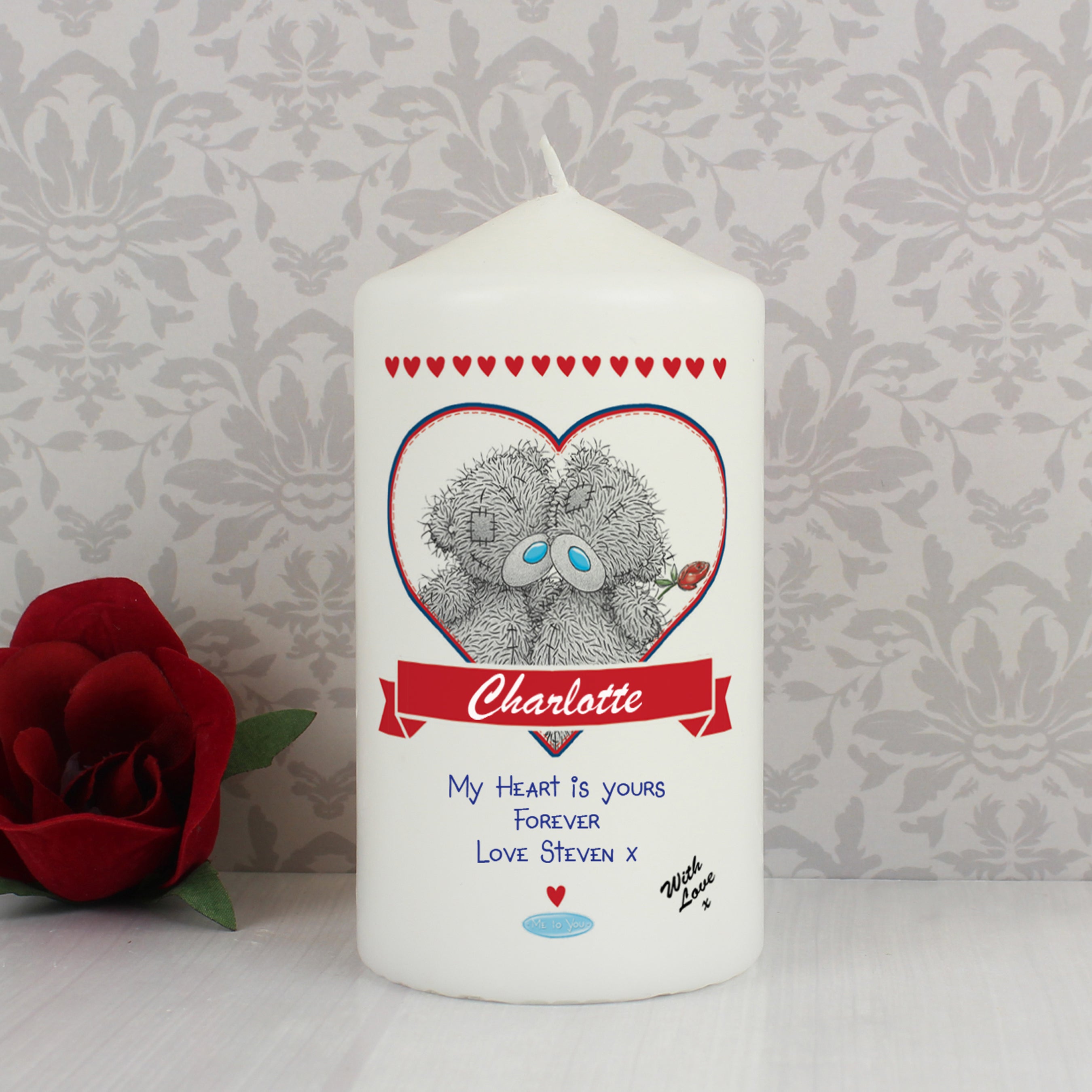 Personalised Me to You Couple Design Candle