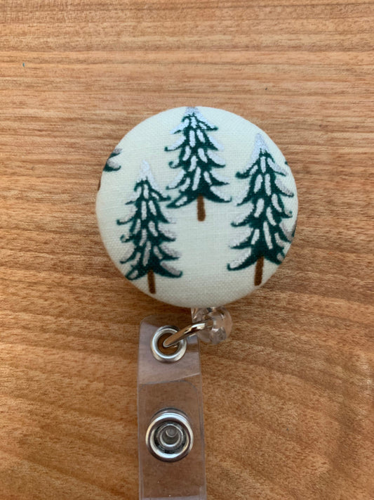 Christmas Tree Badge Reel, Nurse Badge Reel, Buffalo Plaid Badge