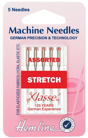 Stretch needles for sewing jersey fabrics