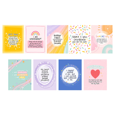 Artsy Affirmations: 8 Pack Affirmation Cards – The Teaching Tools