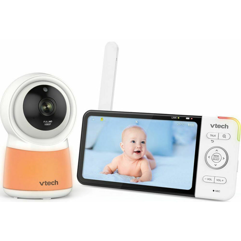 Vtech Wi Fi Enabled 5in 1080p Colour Baby Video Monitor Gadget Station