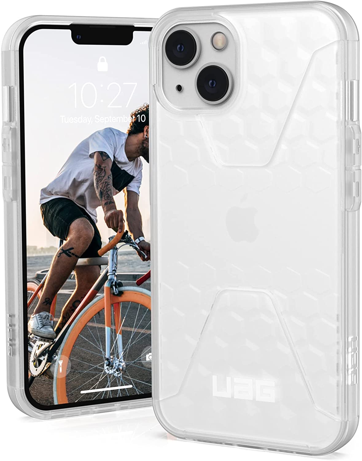 UAG Case Compatible with iPhone 15 Pro Max Case 6.7 Plyo Ice/White  Built-in Magnet Compatible with MagSafe Charging Rugged Anti-Yellowing  Transparent Clear Protective Cover by URBAN ARMOR GEAR 