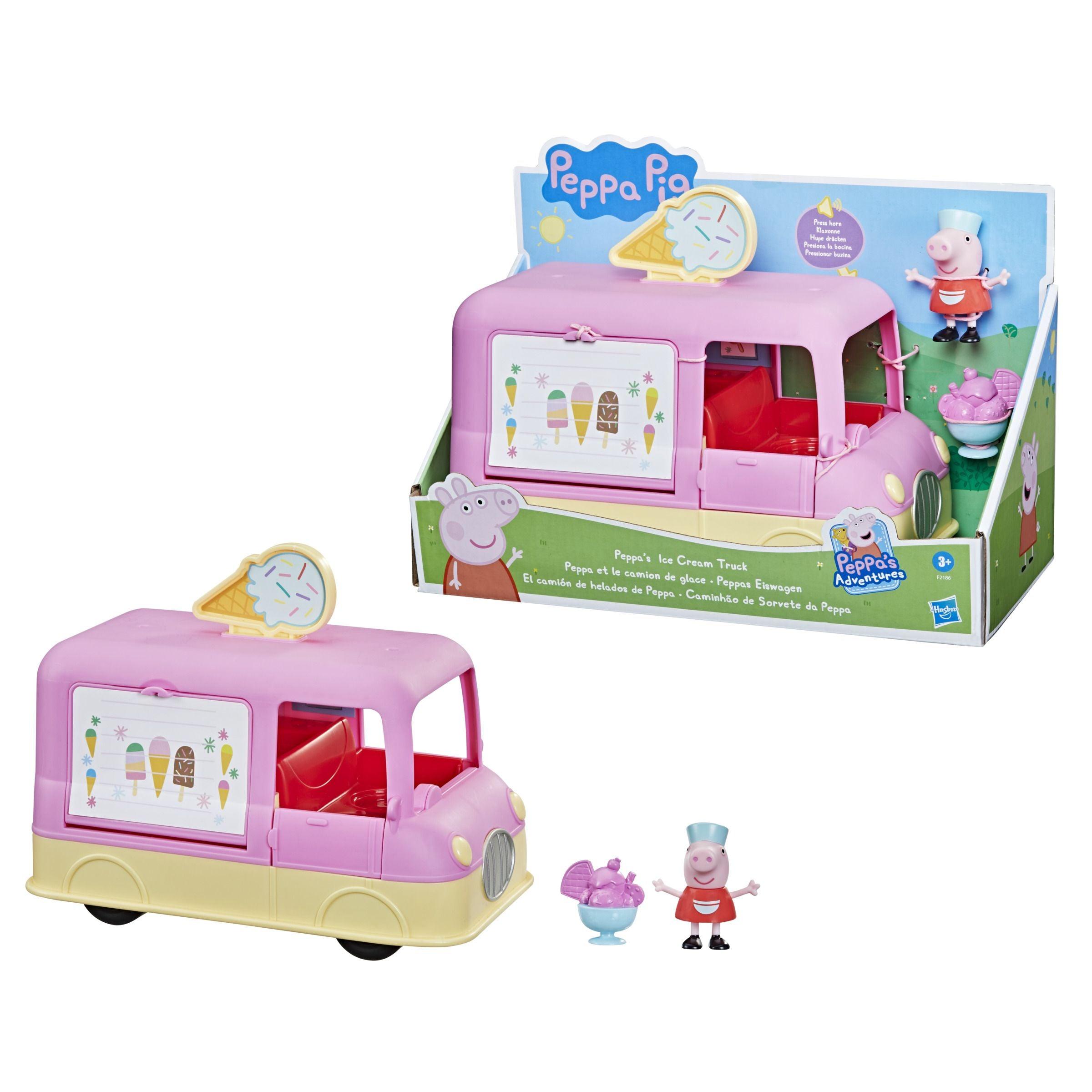 Play-Doh Peppa et le camion de glaces, figurines Peppa et George