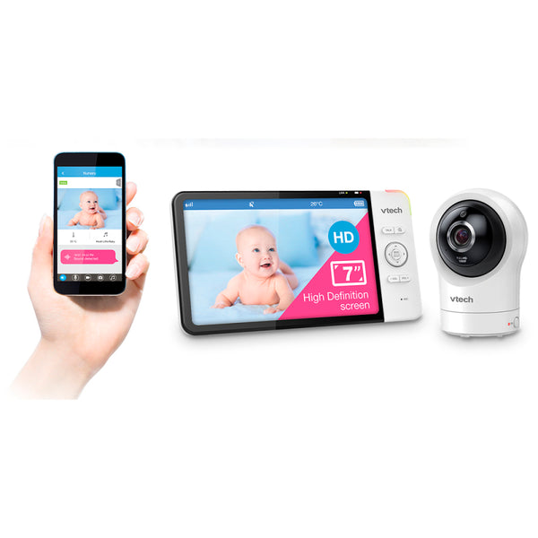 Vtech Wi Fi Enabled 5in 1080p Colour Baby Video Monitor Gadget Station