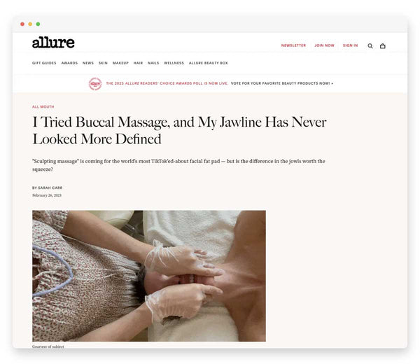 Allure website screenshot