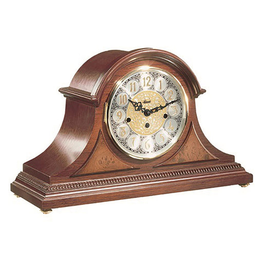 Classic Wooden Sweet Briar Tambour Mantel Clock