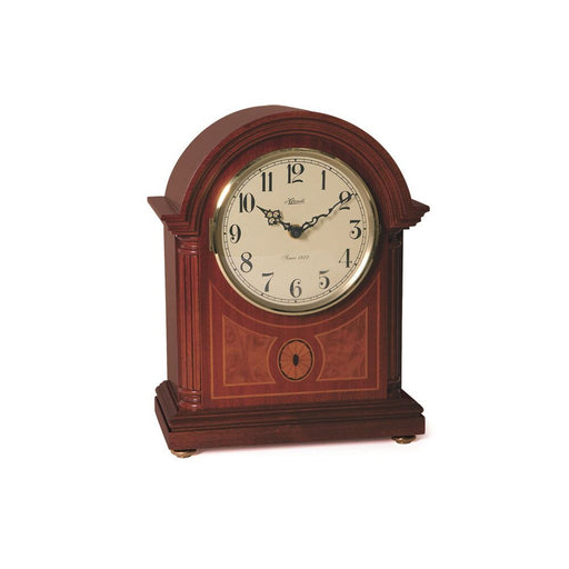 Classic Wooden Sweet Briar Tambour Mantel Clock