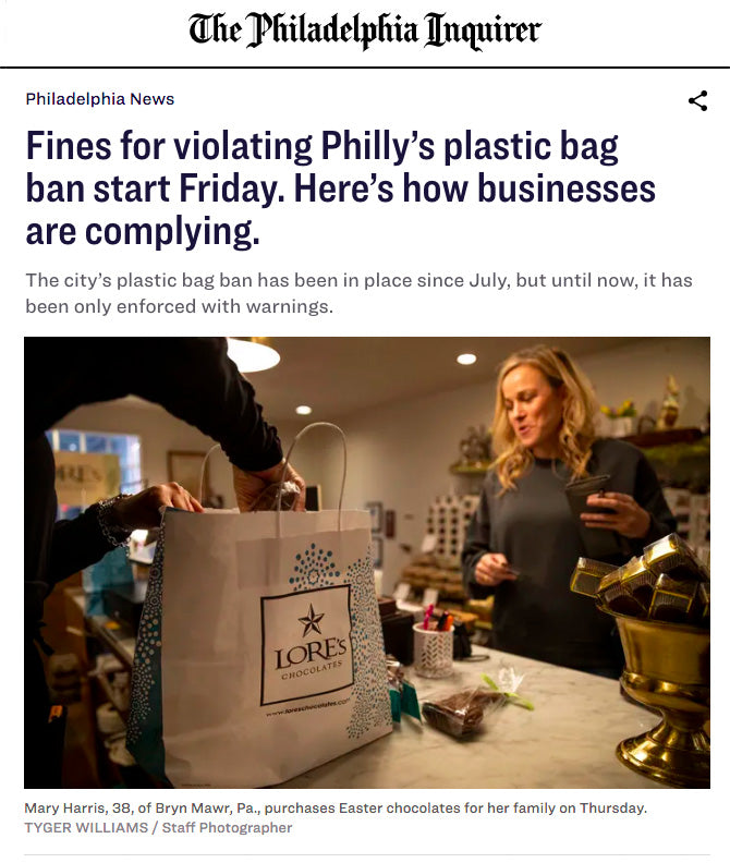 Excerpt - Philadelphia Inquirer - Plastic Bag Ban - 1 of 3