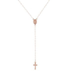 Collier Croix<br> Medaille Religieuse Or Rose
