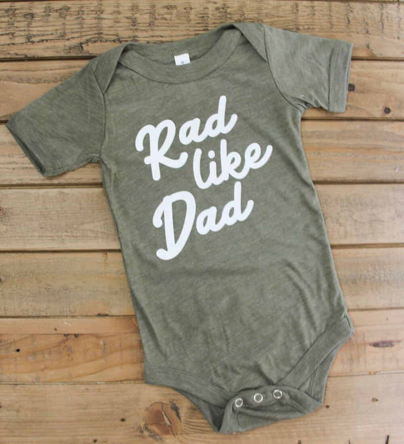 rad like dad onesie