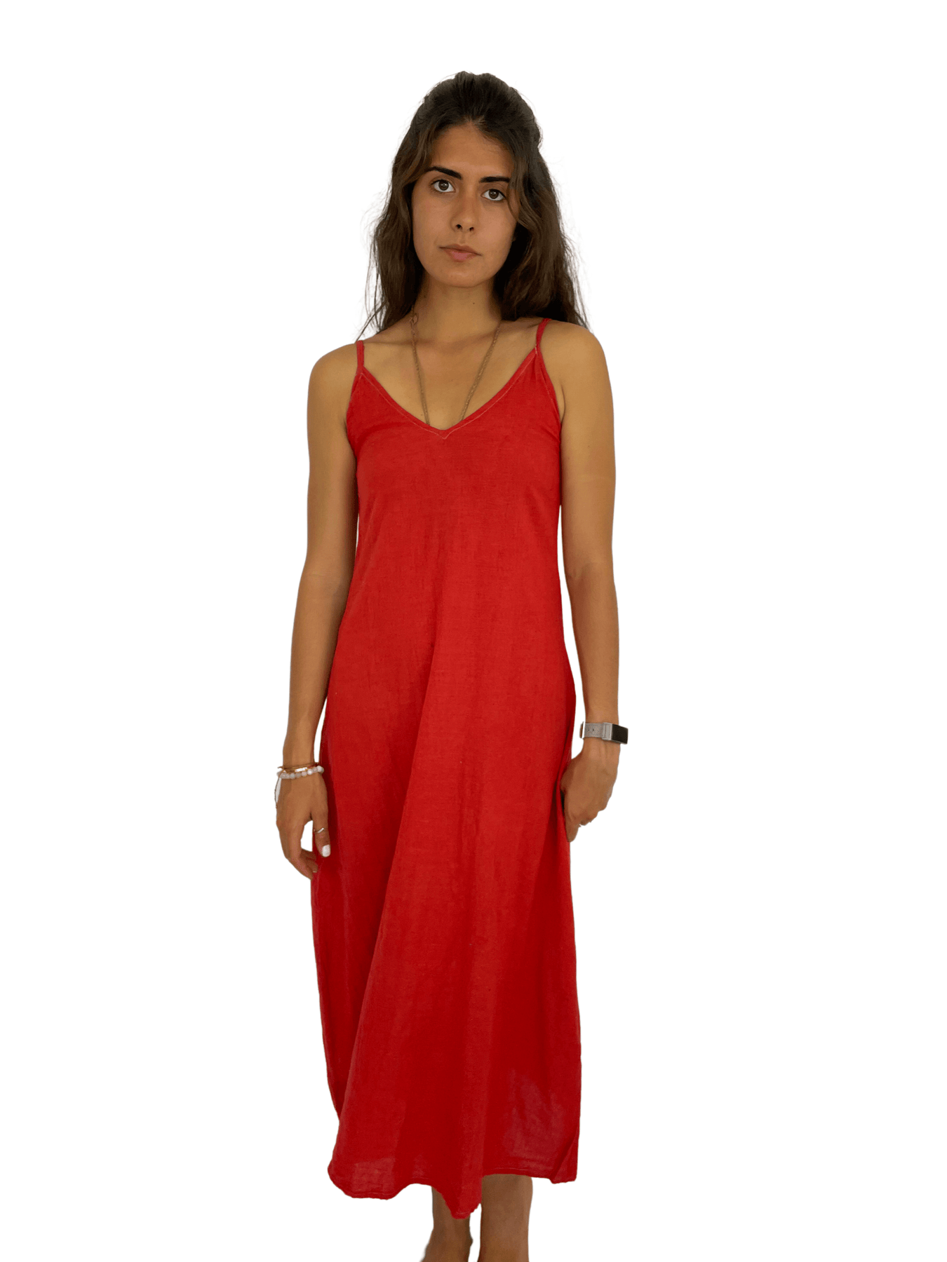 Vegetable Dyed Red Dress
