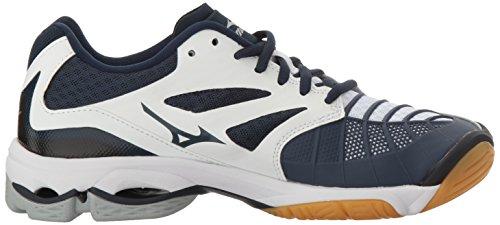 navy mizuno volleyball shoes