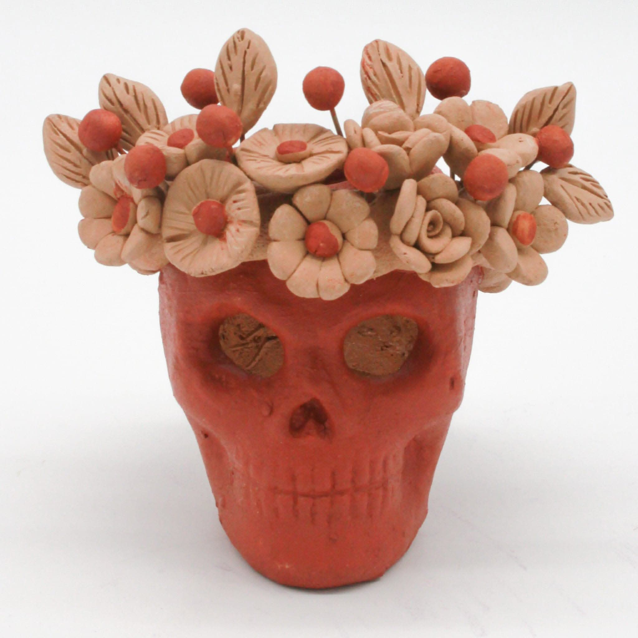 Santa Maria Calavera Vessel {Candleholder or Flower Vase} - Mexico In My Pocket product image