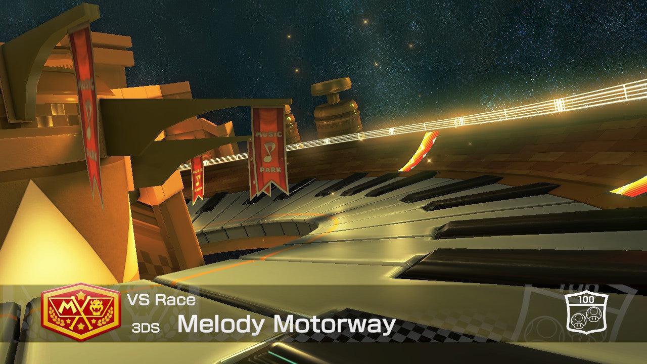 3DS Melody Motorway - Mario Kart 8 Deluxe - Course Map