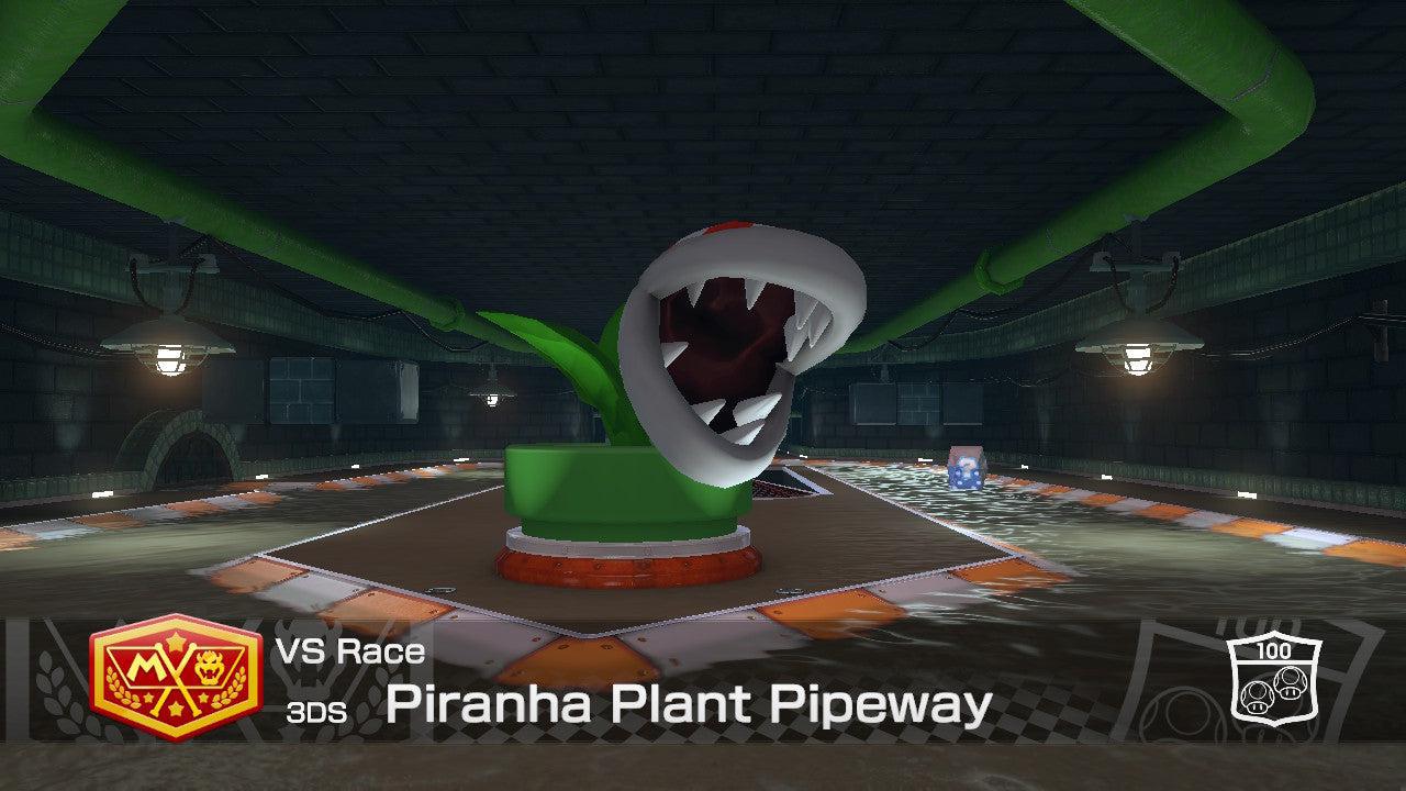 3DS Piranha Plant Pipeway - Mario Kart 8 Deluxe - Course Map