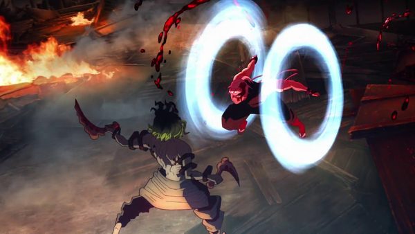 Anime vs Manga Demon Slayer Uzui Battling