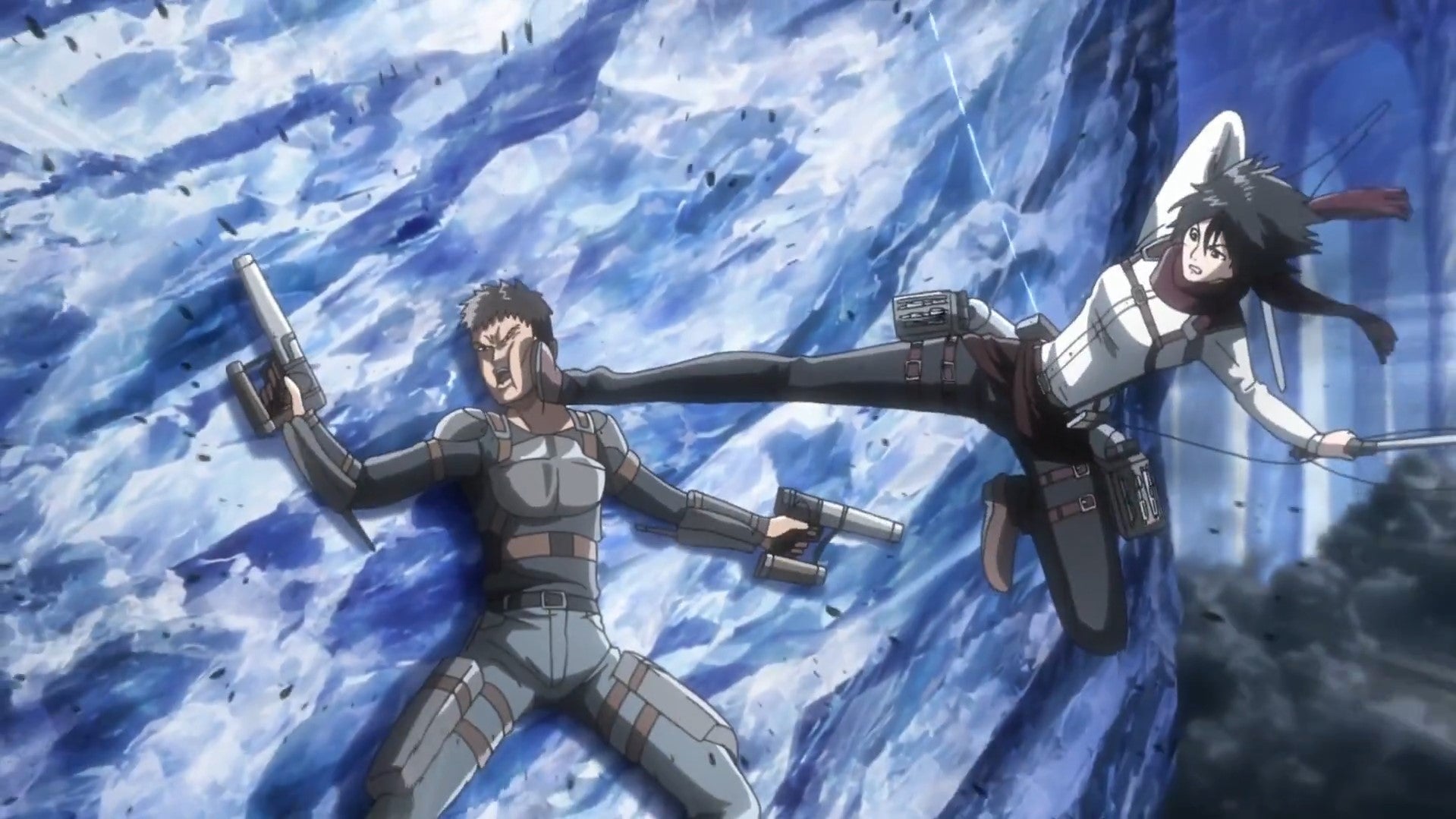 Attack On Titan Ackermans Mikasa Fight