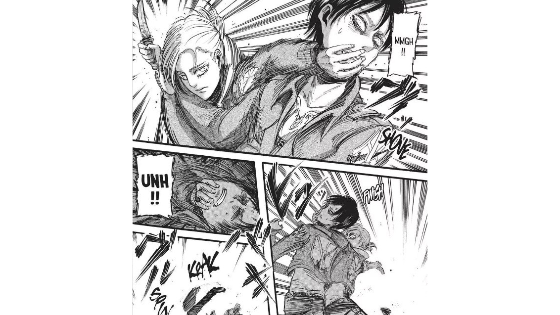 Attack On Titan Anime Vs Manga Training Fight With Annie