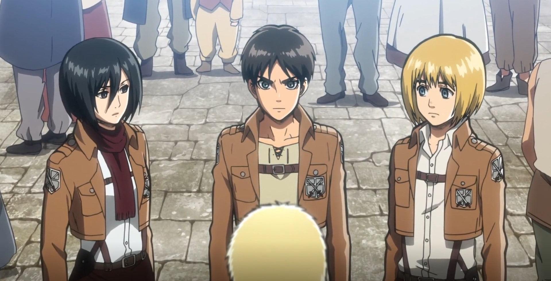 Attack On Titan Eren Mikasa Armin