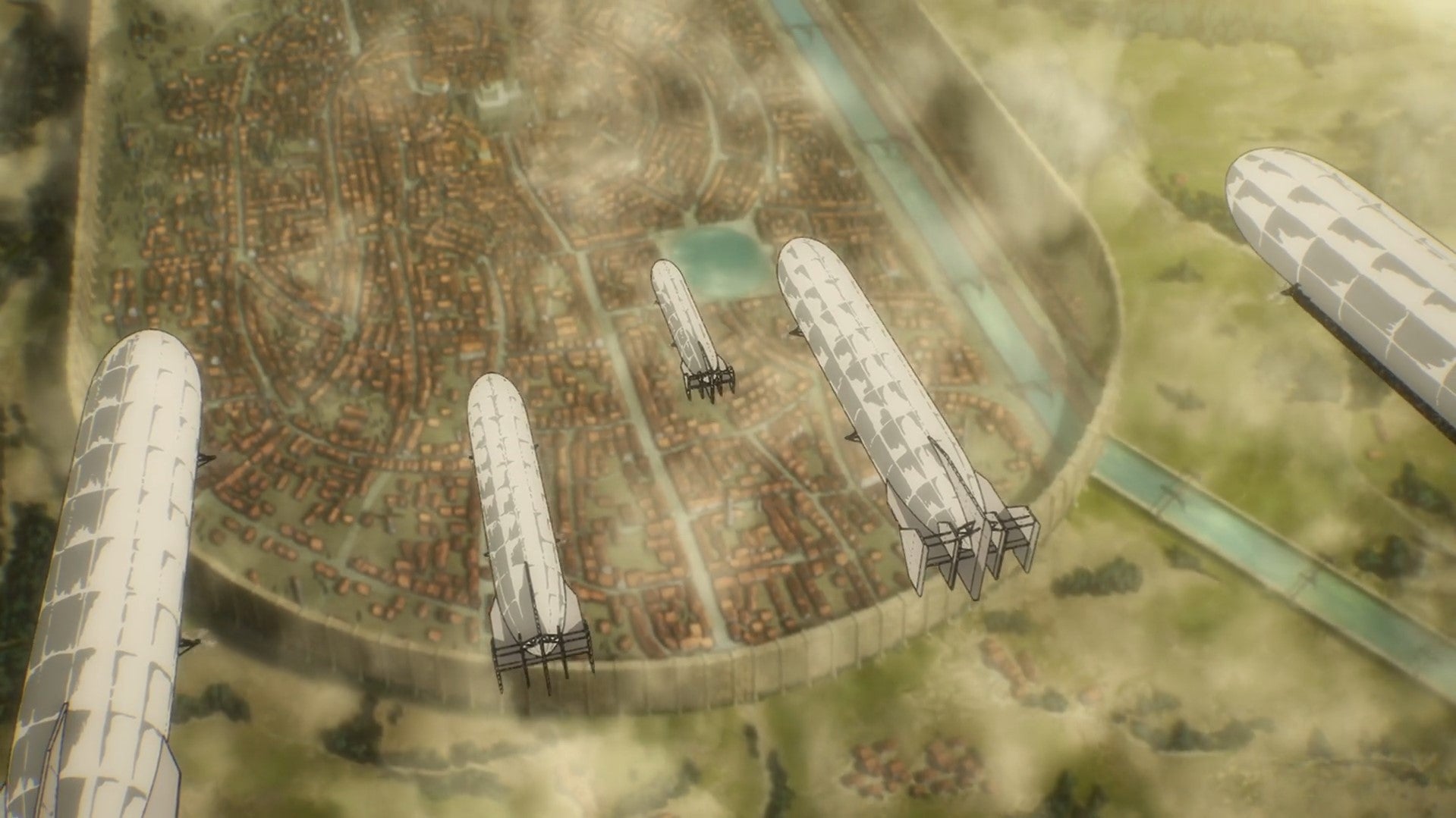 Attack On Titan Historical Parallels Zeppelins Flying