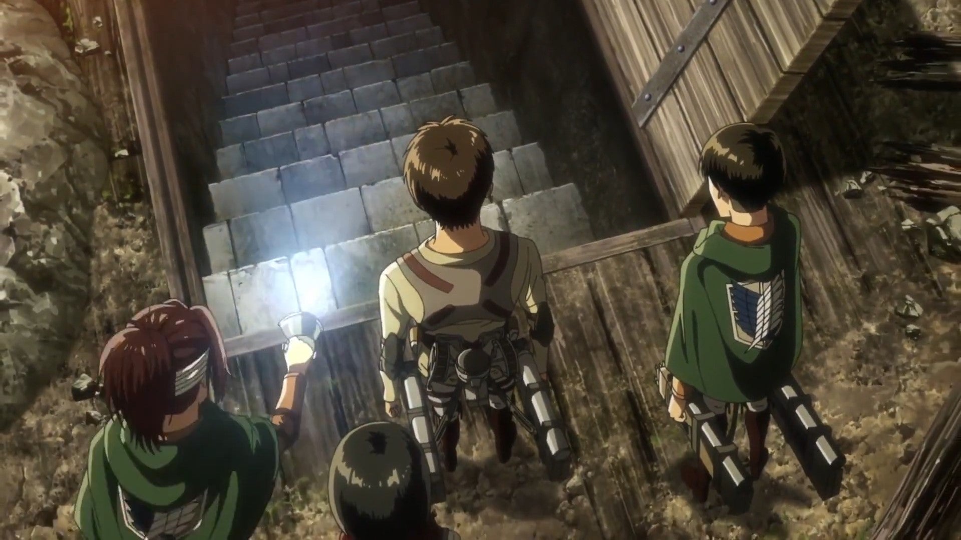 Attack On Titan The Basement The Scouts Reach The Basement