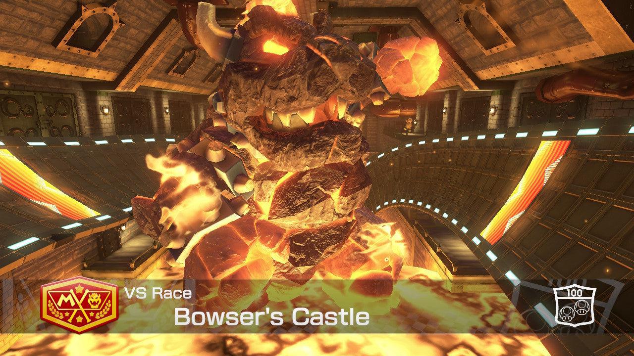 Bowser's Castle - Mario Kart 8 Deluxe - Course Map