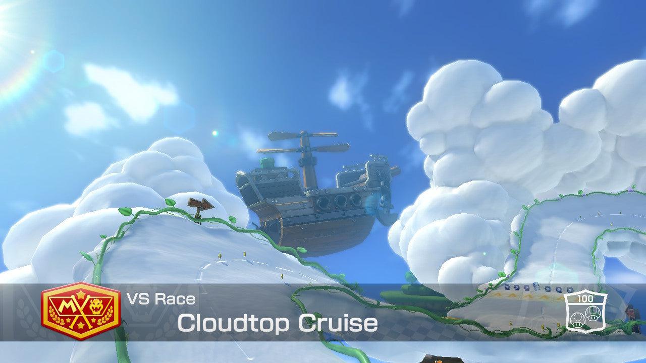 Cloudtop Cruise - Mario Kart 8 Deluxe - Course Map