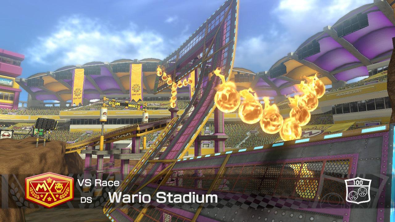 DS Wario Stadium - Mario Kart 8 Deluxe - Course Map