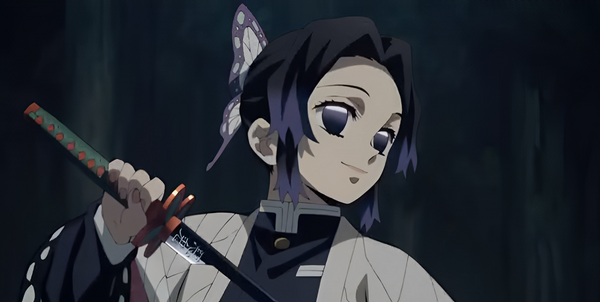 Demon Slayer Female Characters Shinobu Kocho with Sword