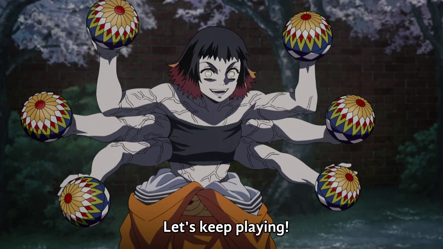 Demon Slayer Blood Demon Arts Tamari Balls